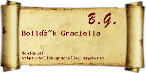 Bollók Graciella névjegykártya